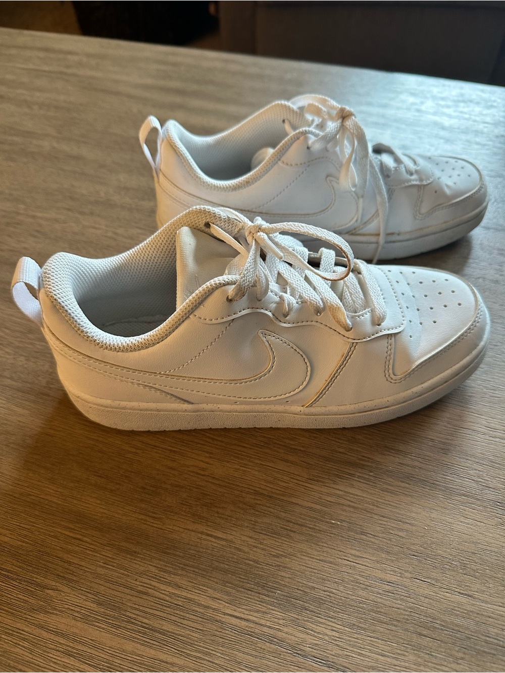 Nike Kids White Low-Top Lace-Up Sneakers